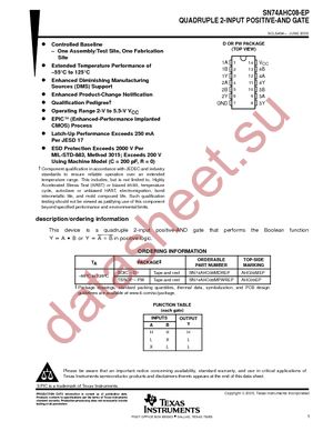 SN74AHC08MPWREP datasheet  